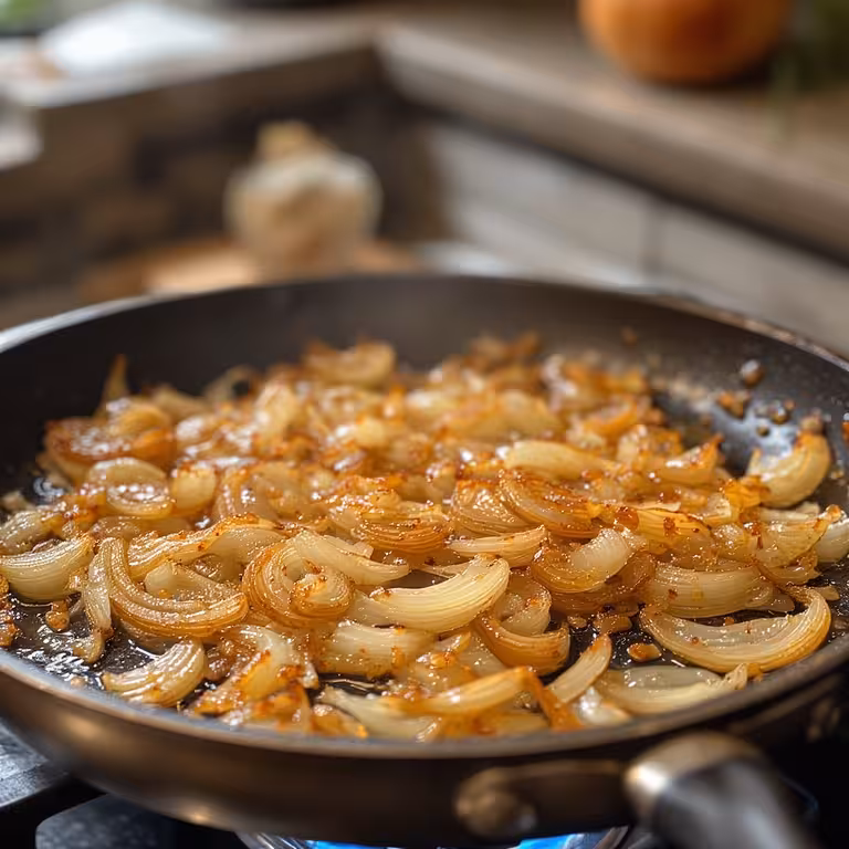 onions caramelizing for french onion dip caramelized onions