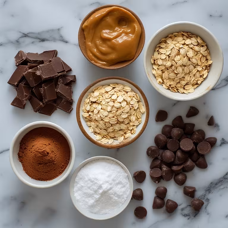 Ingredients for Healthy Chocolate Breakfast Cookies