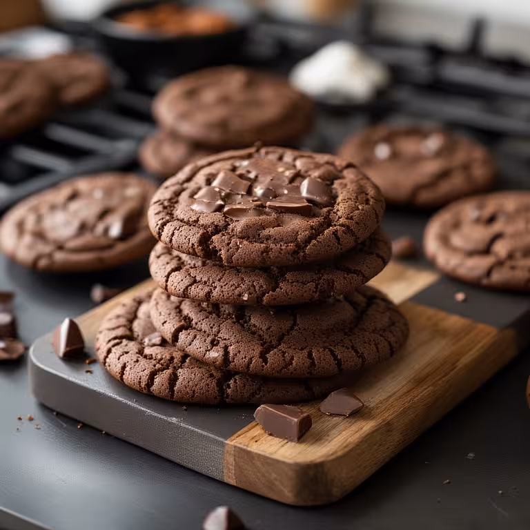 Healthy Chocolate Breakfast Cookies recipe card